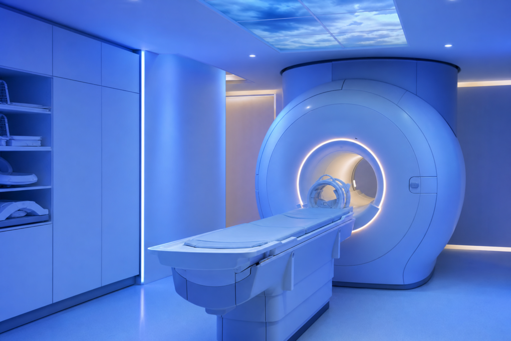MRI scanner suite in a modern private clinic